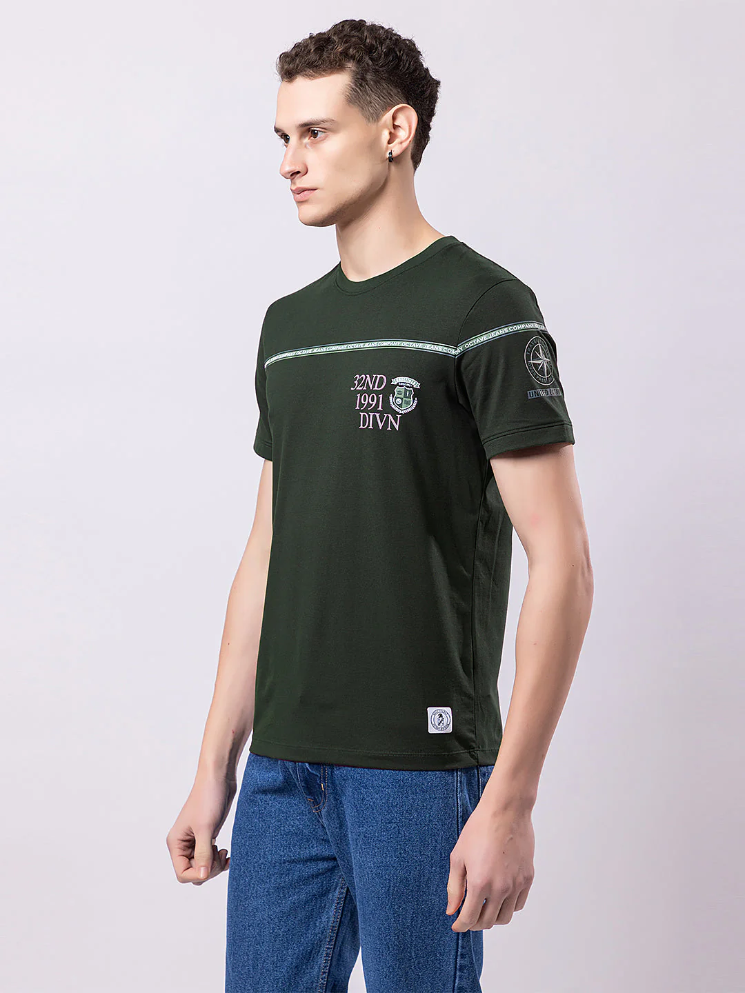 Men's Graphic Round-neck T-shirt - Image 4