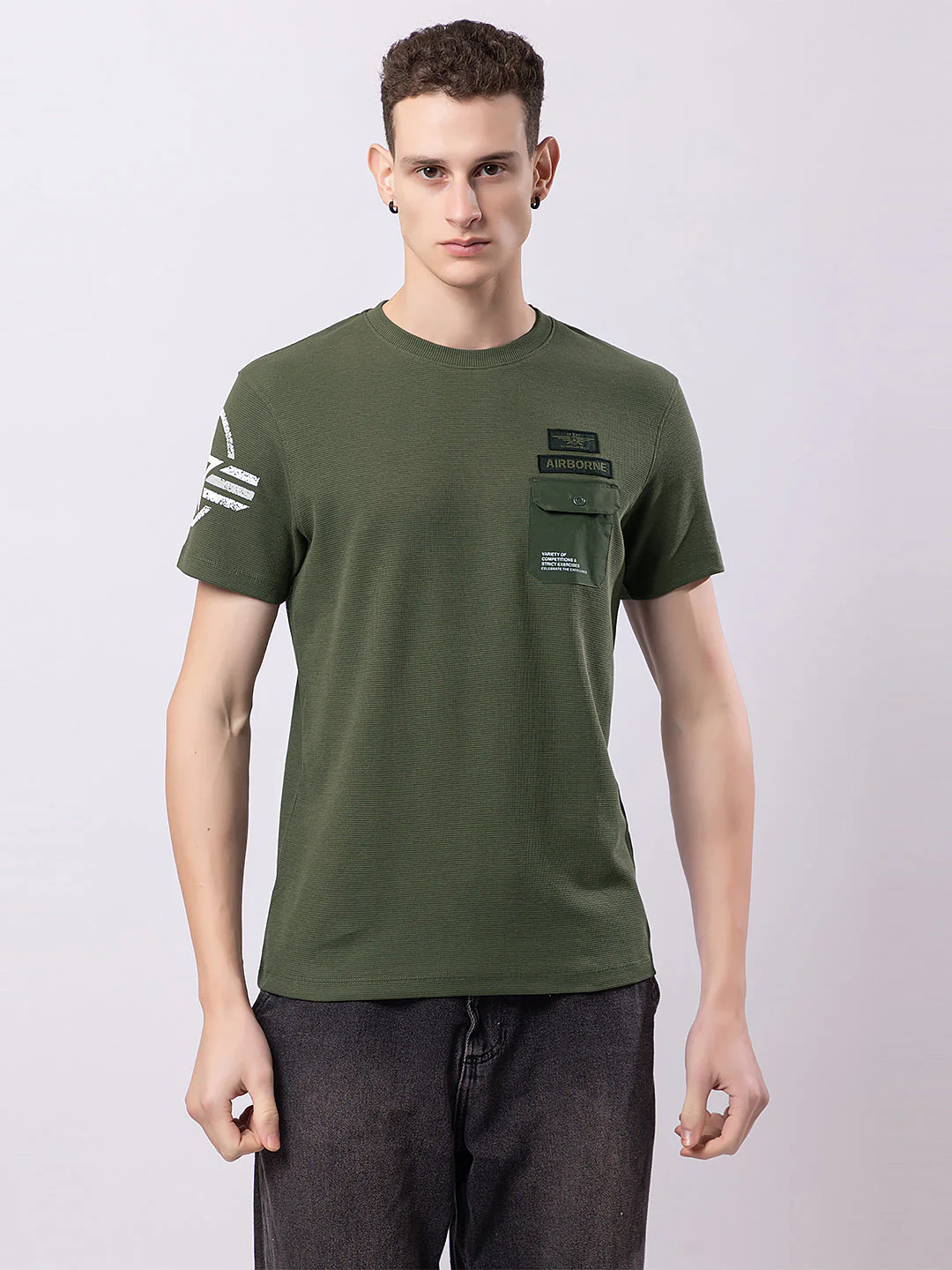 Men's Military Style T-shirt