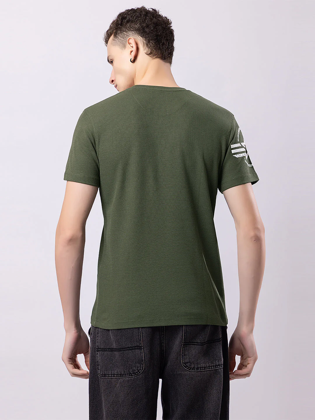 Men's Military Style T-shirt - Image 2