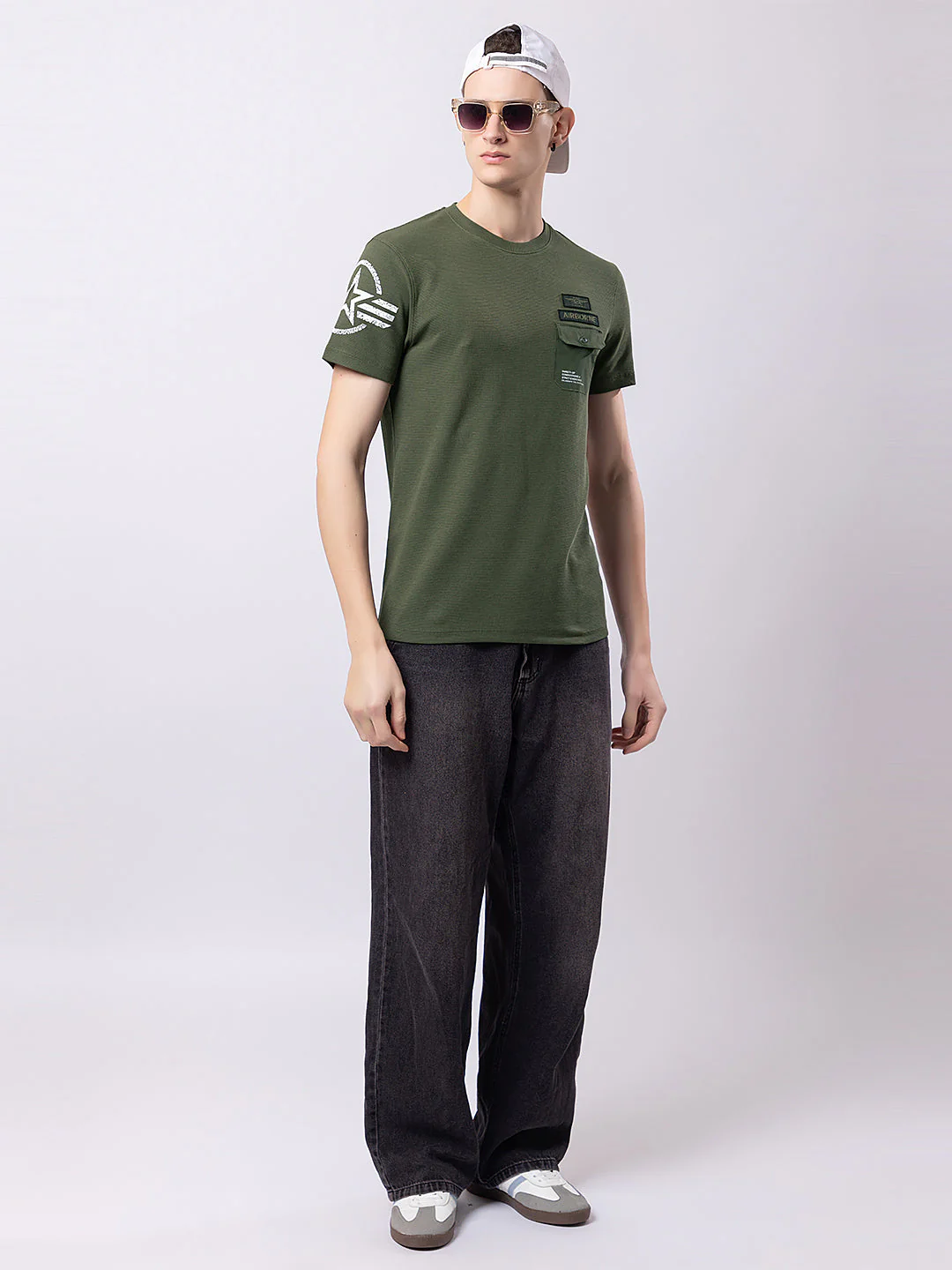 Men's Military Style T-shirt - Image 5