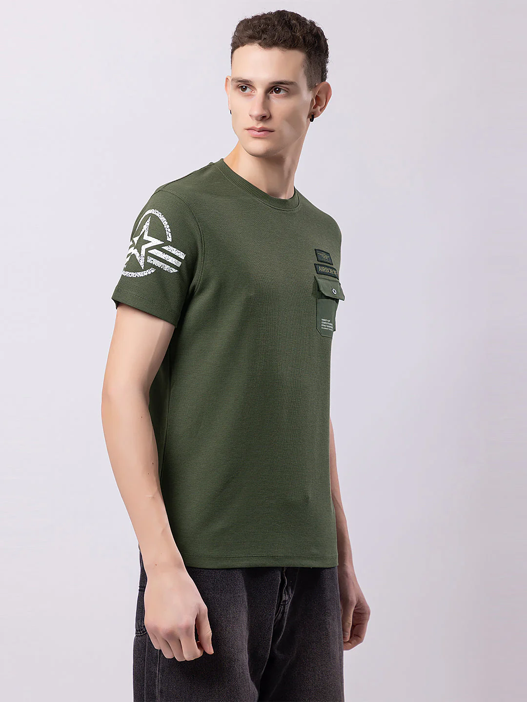 Men's Military Style T-shirt - Image 6