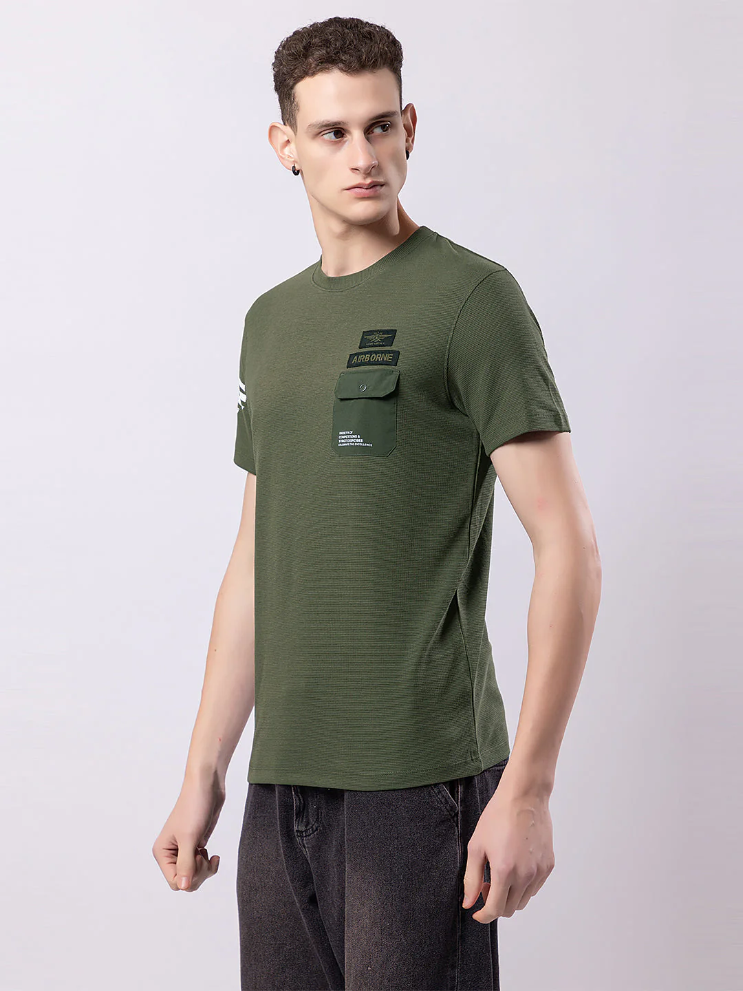 Men's Military Style T-shirt - Image 7