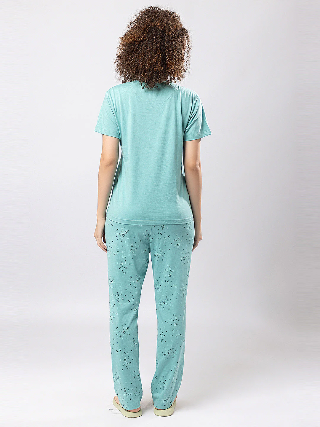 Round Neck tshirt and Check Printed Lower - Image 3