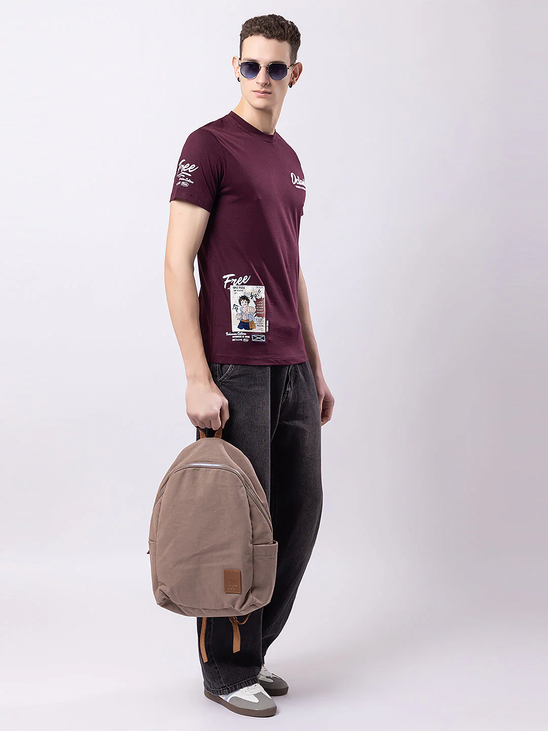 Men's 'CYBER' Round-neck T-shirt - Image 3