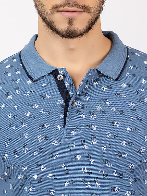 Men's Scatterd-print Polo T-shirt - Image 7