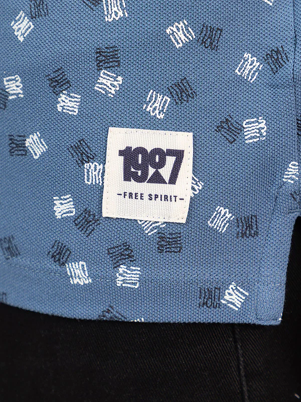 Men's Scatterd-print Polo T-shirt - Image 8