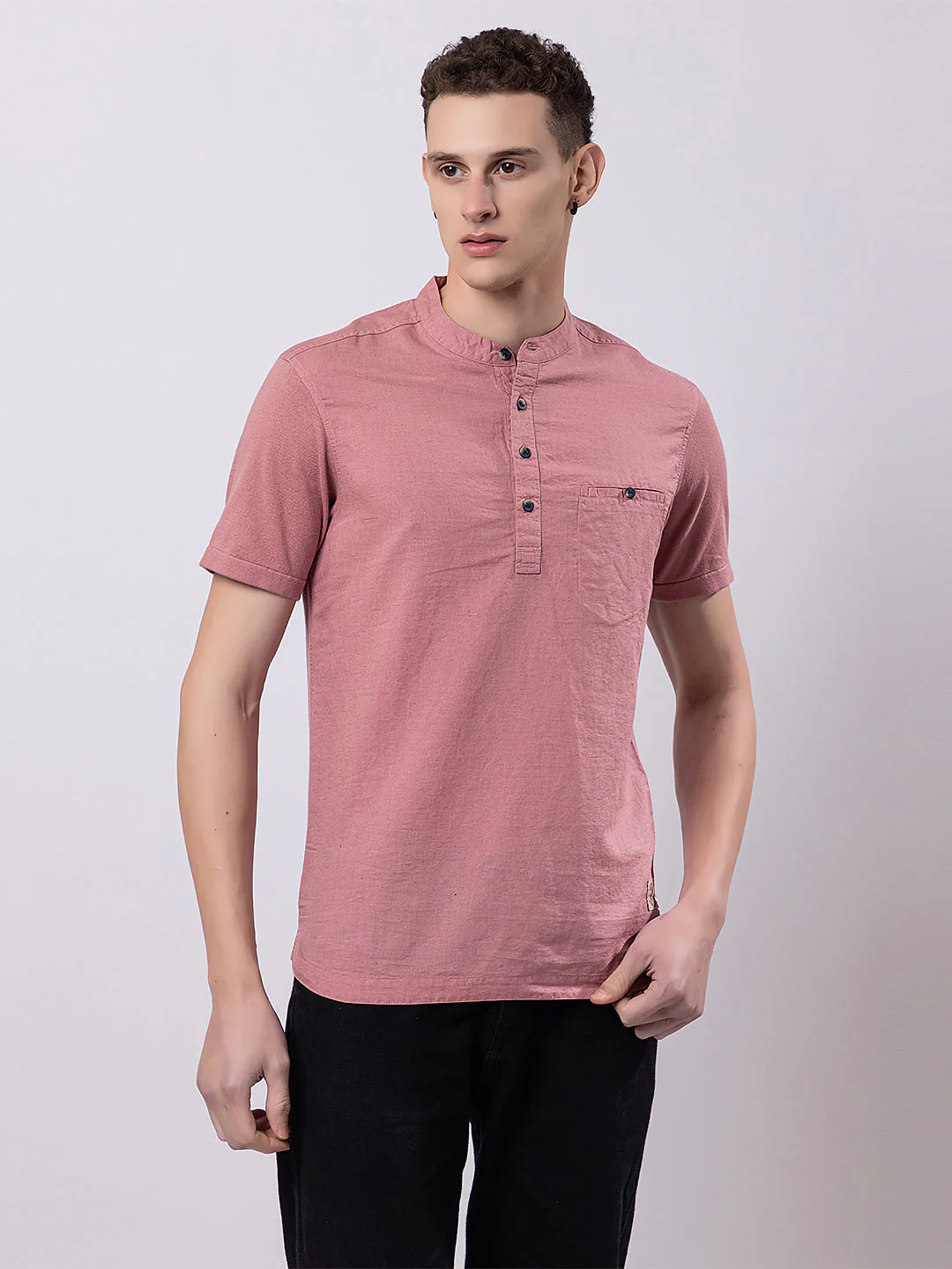 Light Monocolour Knitted Kurta