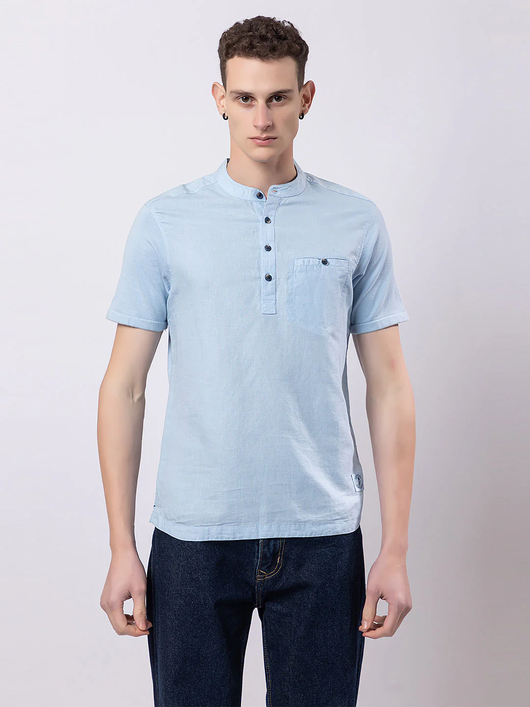 Light Monocolour Knitted Kurta - Image 15