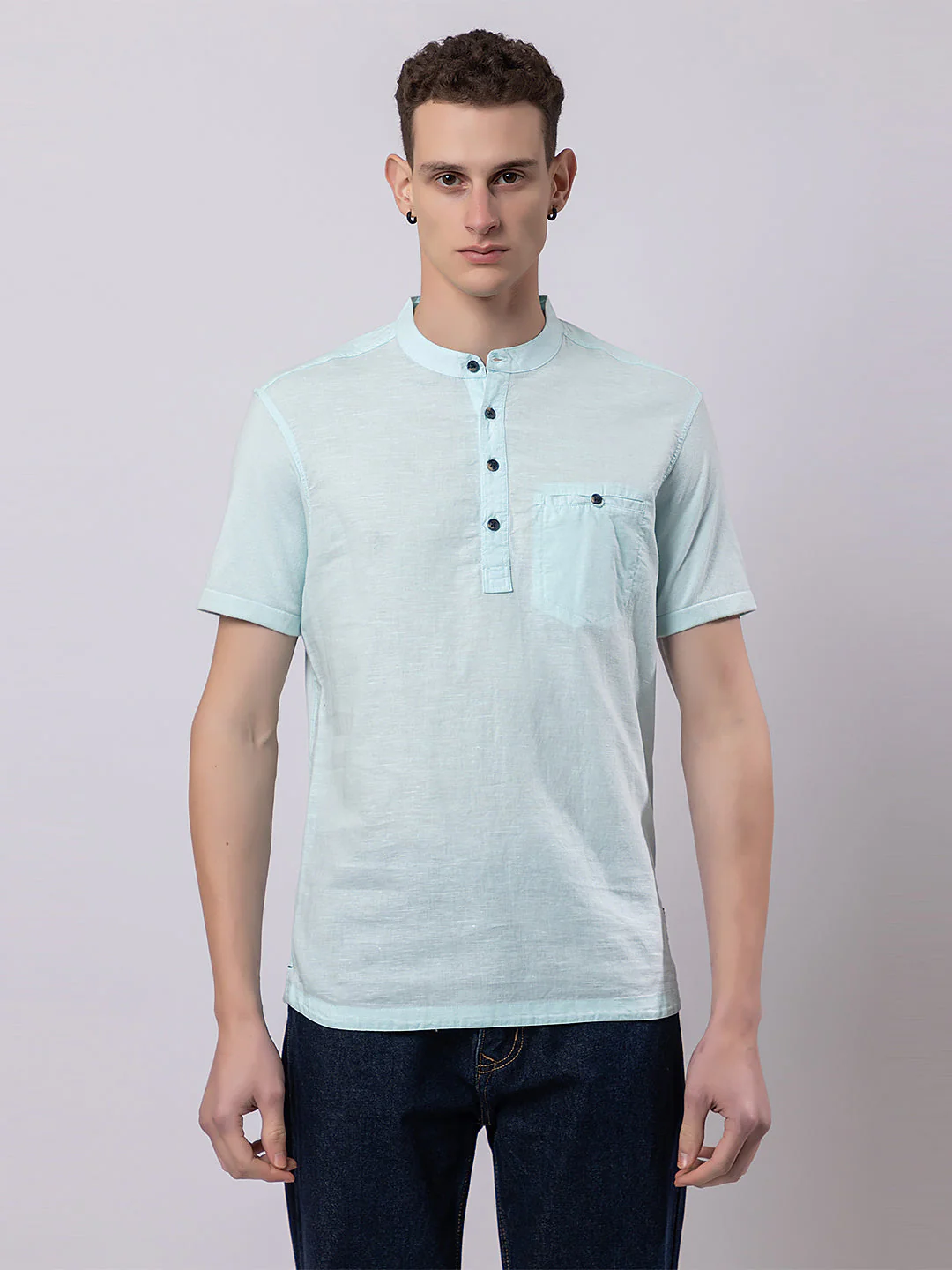 Light Monocolour Knitted Kurta - Image 22