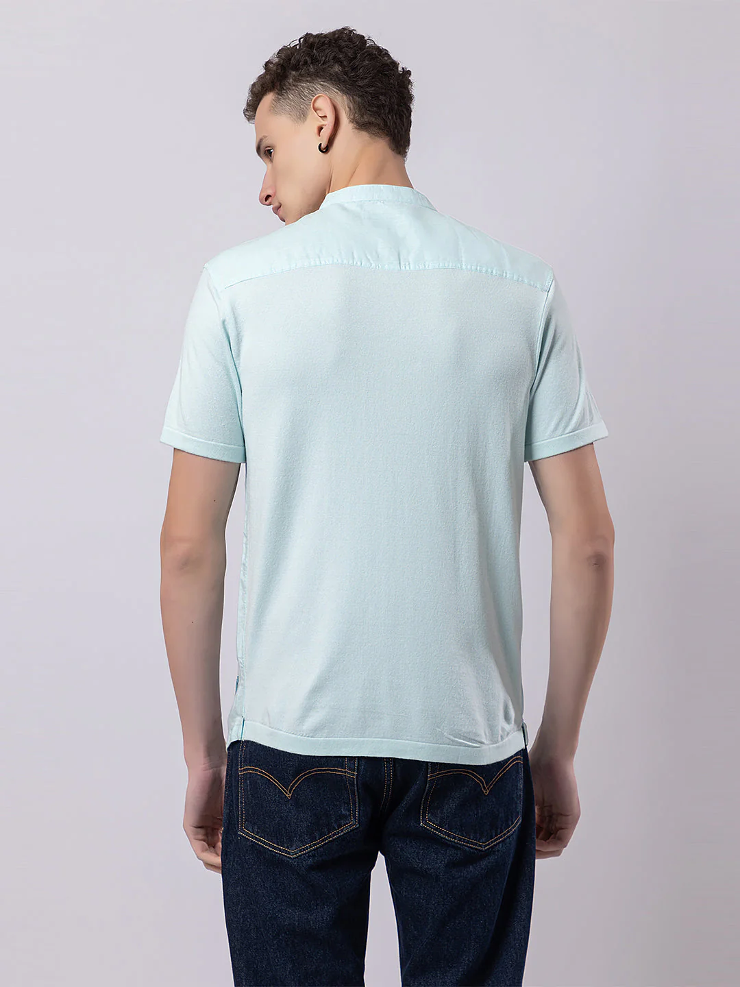 Light Monocolour Knitted Kurta - Image 23