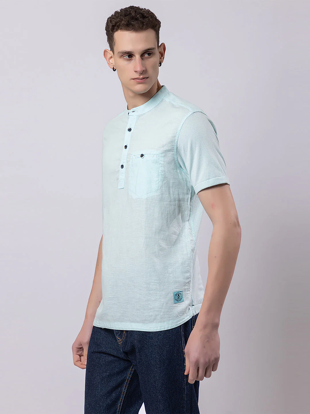 Light Monocolour Knitted Kurta - Image 25