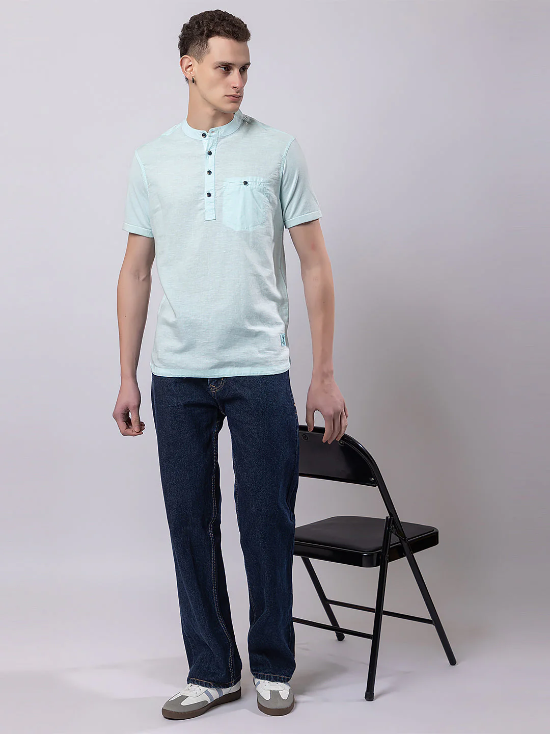 Light Monocolour Knitted Kurta - Image 26