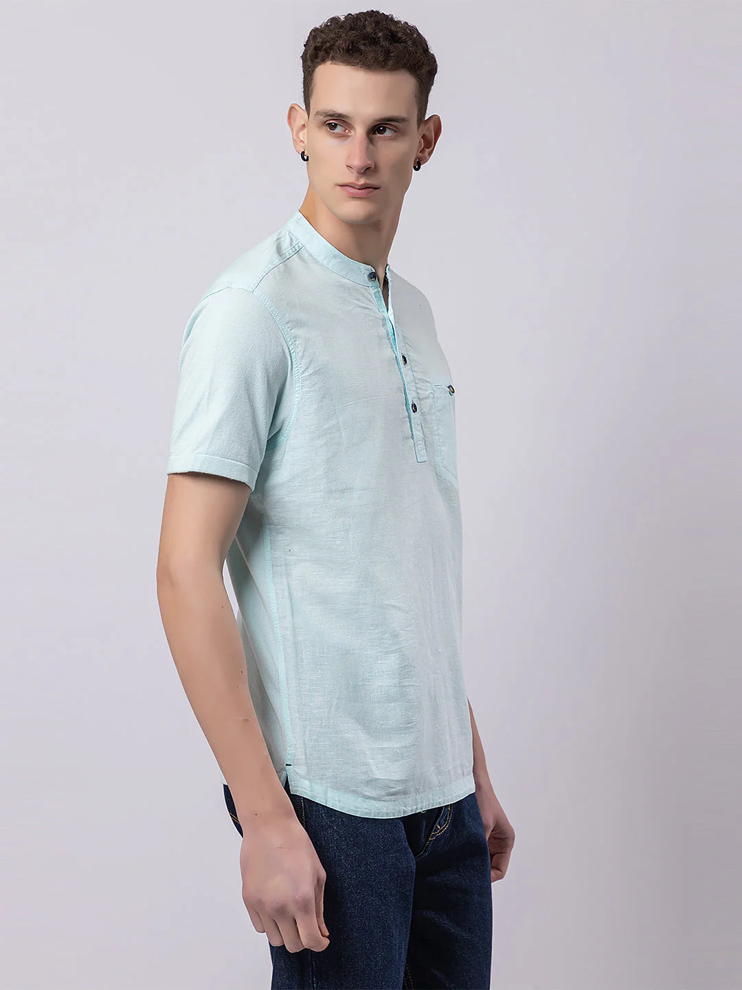 Light Monocolour Knitted Kurta - Image 27