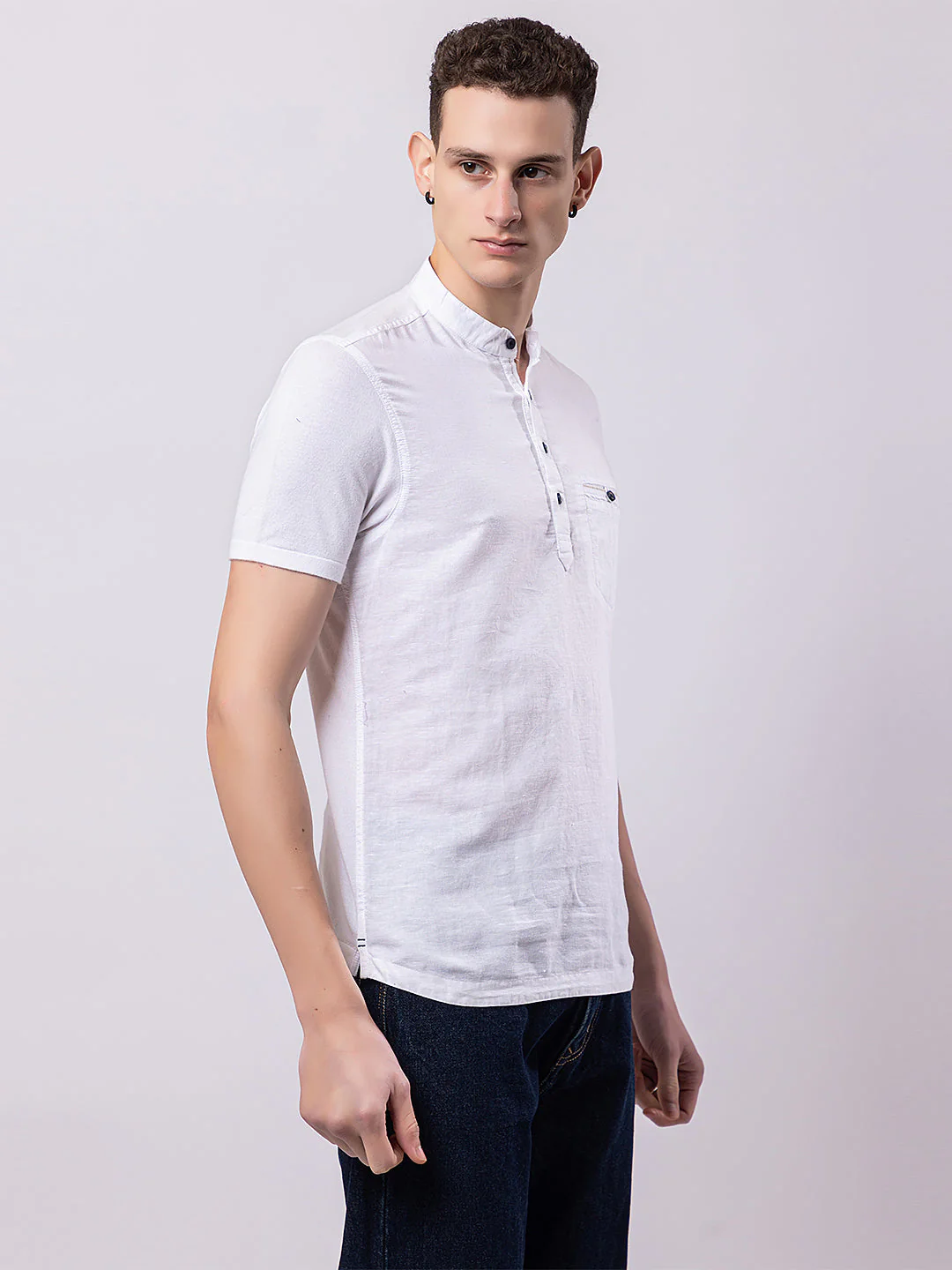 Light Monocolour Knitted Kurta - Image 32