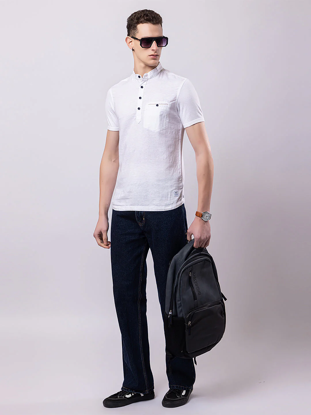 Light Monocolour Knitted Kurta - Image 33