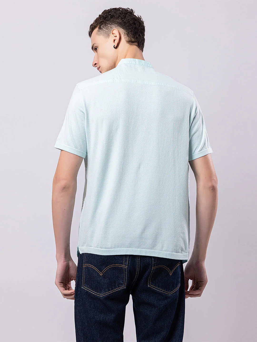 Light Monocolour Knitted Kurta - Image 36
