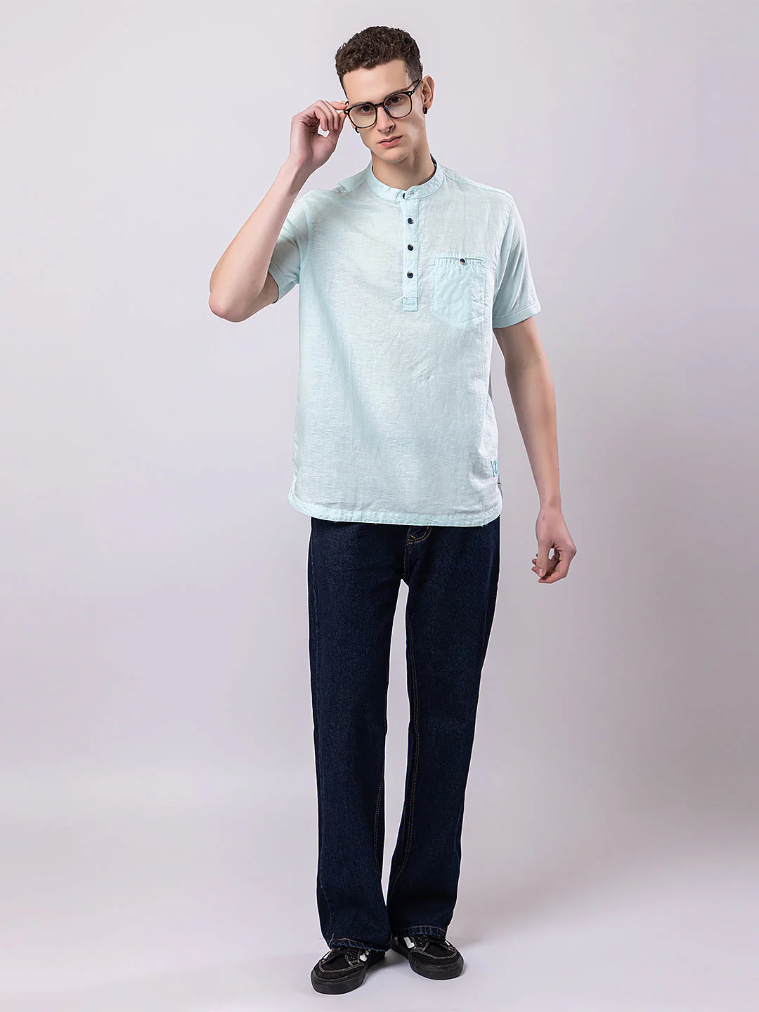 Light Monocolour Knitted Kurta - Image 41