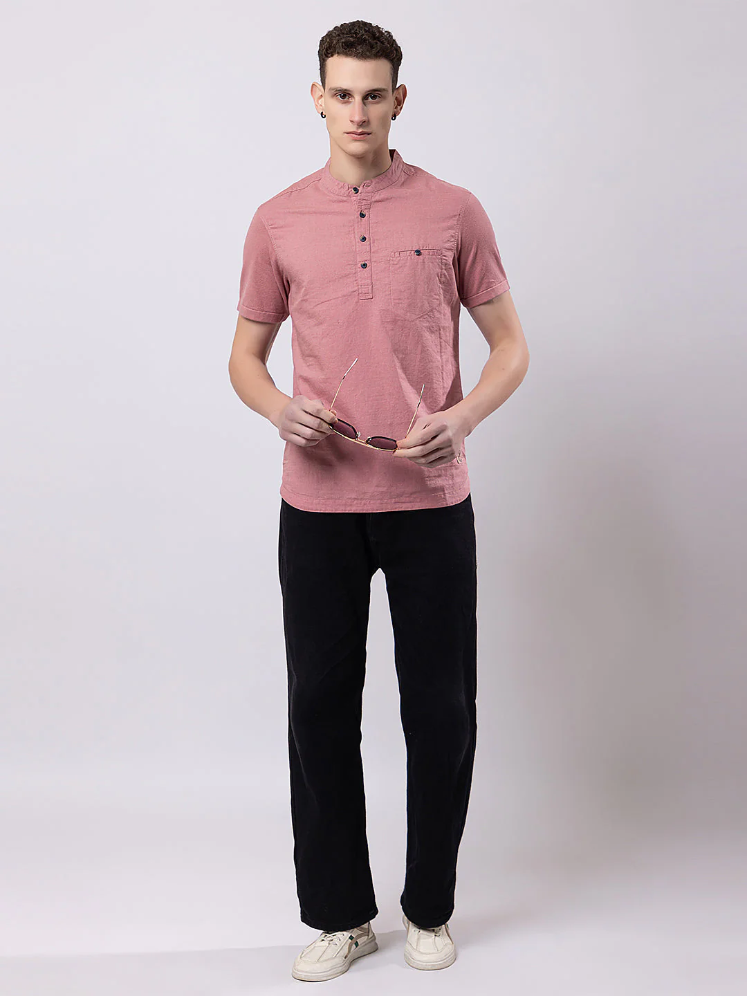 Light Monocolour Knitted Kurta - Image 7