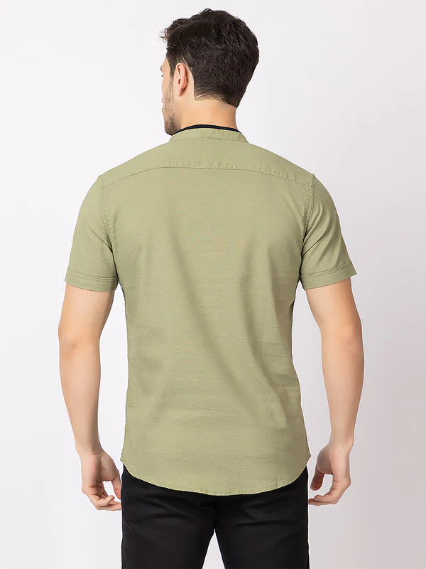 Men's Mandarin-collar T-shirt - Image 14
