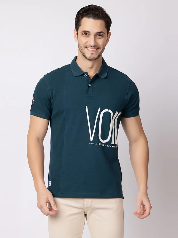 Men's Graphic Polo T-shirt