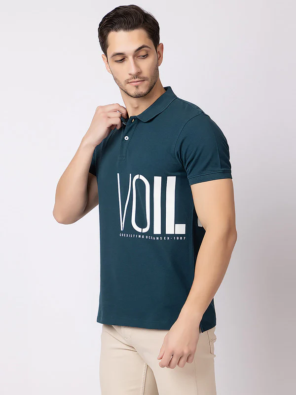 Men's Graphic Polo T-shirt - Image 2