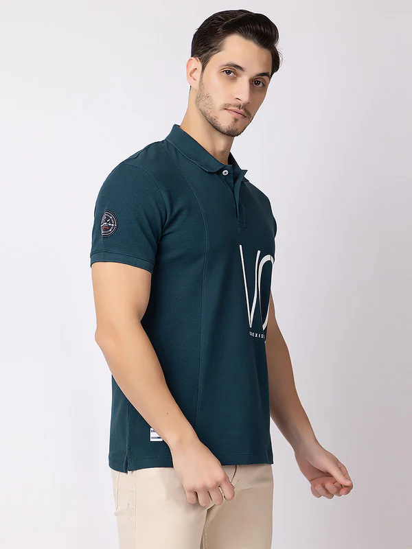 Men's Graphic Polo T-shirt - Image 3