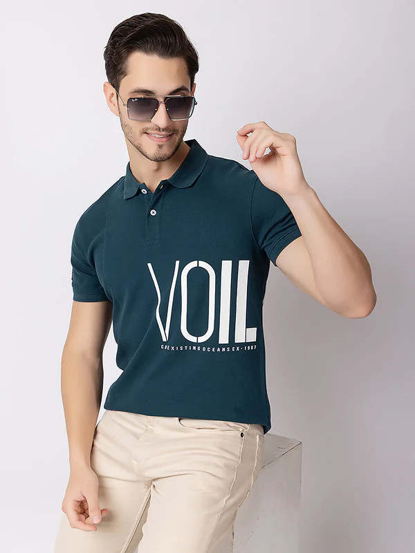 Men's Graphic Polo T-shirt - Image 8