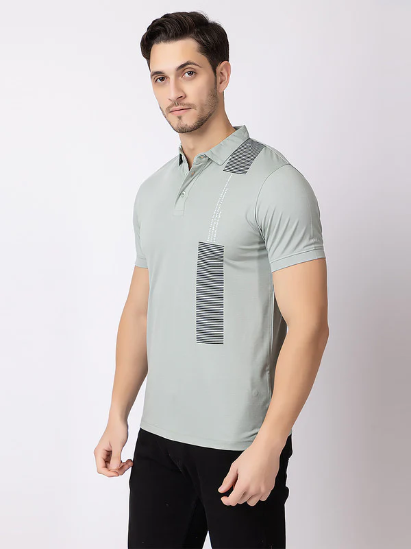 Men's Zebra-patch Polo T-shirt - Image 10