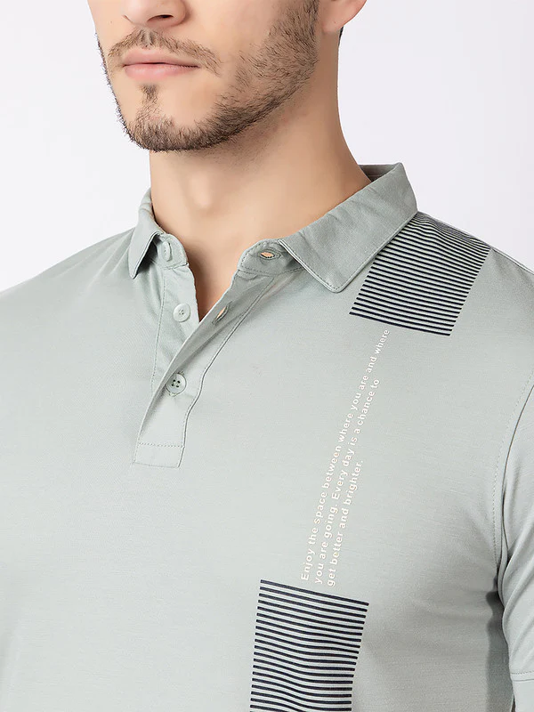 Men's Zebra-patch Polo T-shirt - Image 13