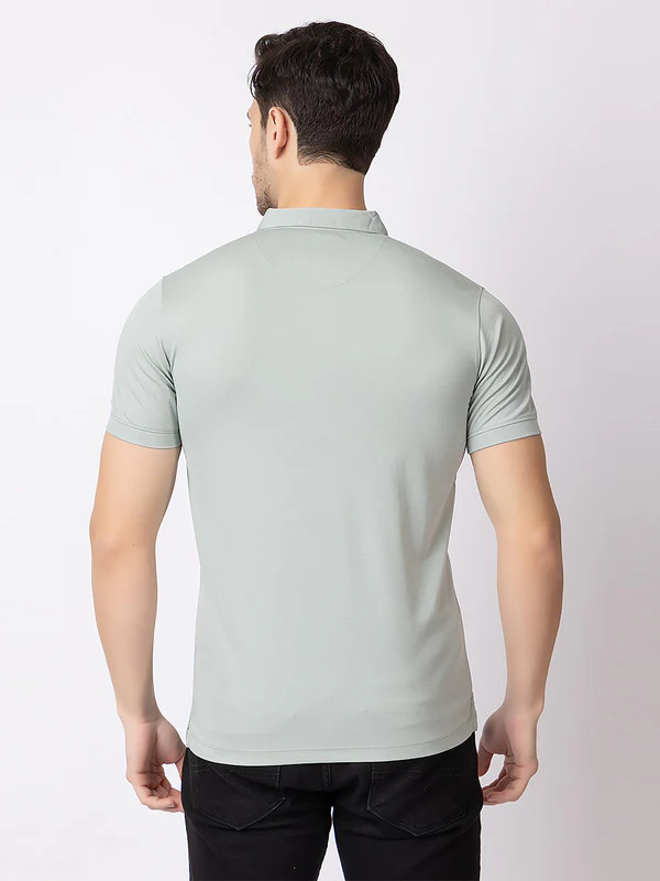 Men's Zebra-patch Polo T-shirt - Image 16