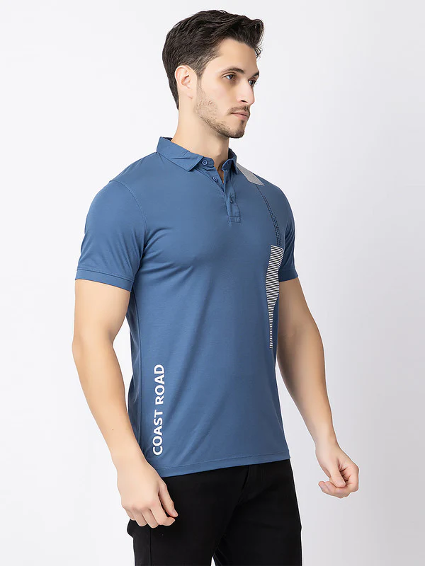 Men's Zebra-patch Polo T-shirt - Image 3