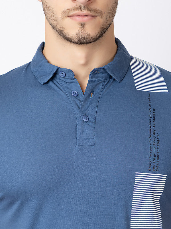 Men's Zebra-patch Polo T-shirt - Image 4
