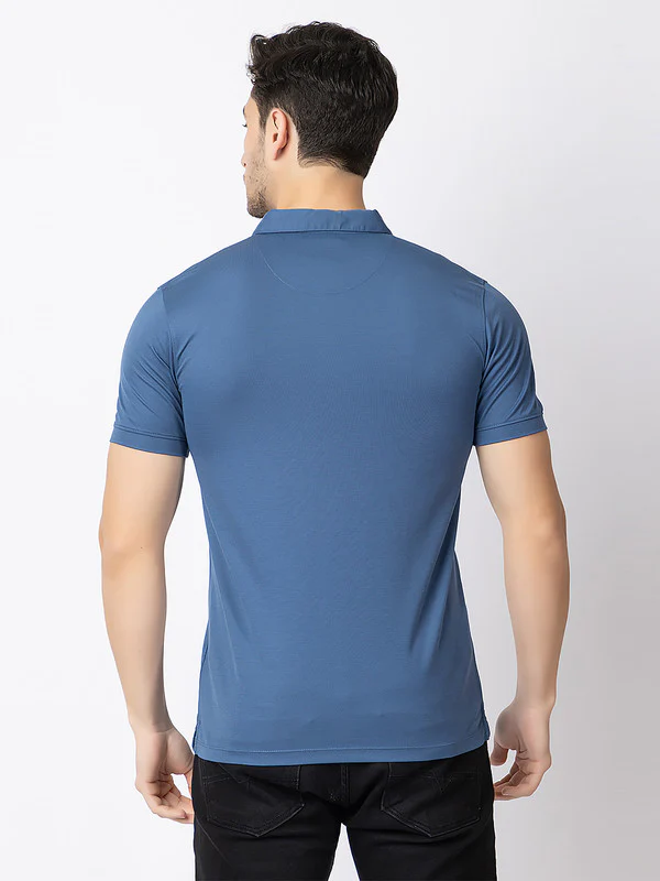 Men's Zebra-patch Polo T-shirt - Image 8