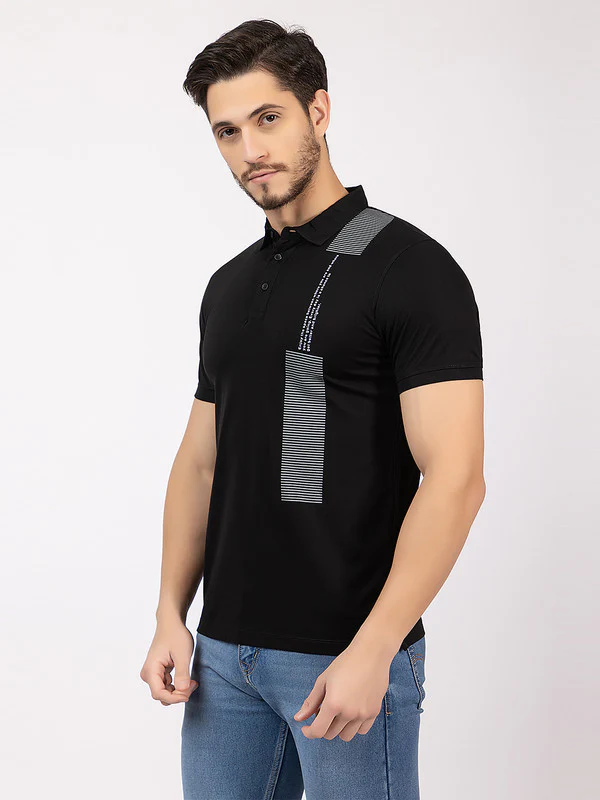 Men's Zebra-patch Polo T-shirt - Image 11