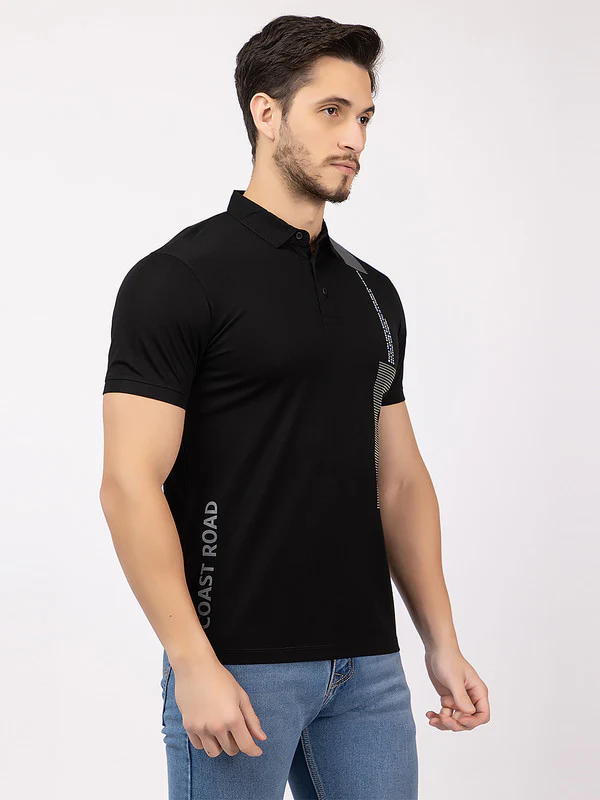 Men's Zebra-patch Polo T-shirt - Image 12