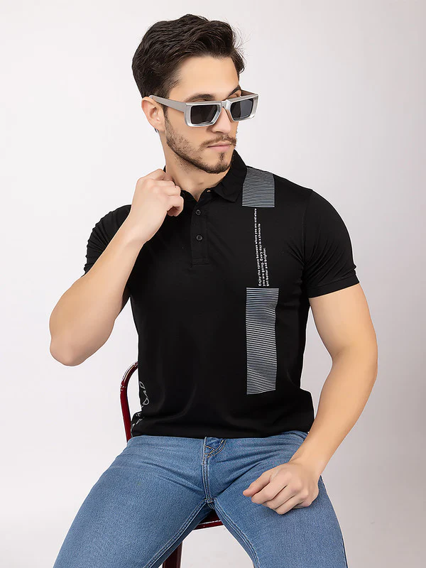 Men's Zebra-patch Polo T-shirt - Image 16