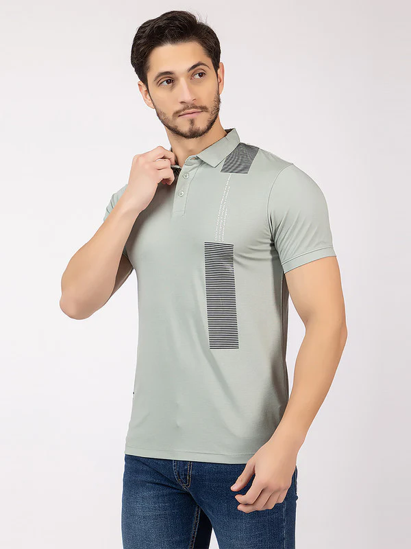 Men's Zebra-patch Polo T-shirt - Image 3