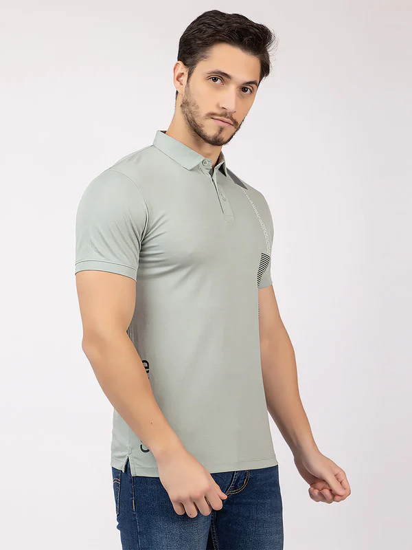 Men's Zebra-patch Polo T-shirt - Image 4