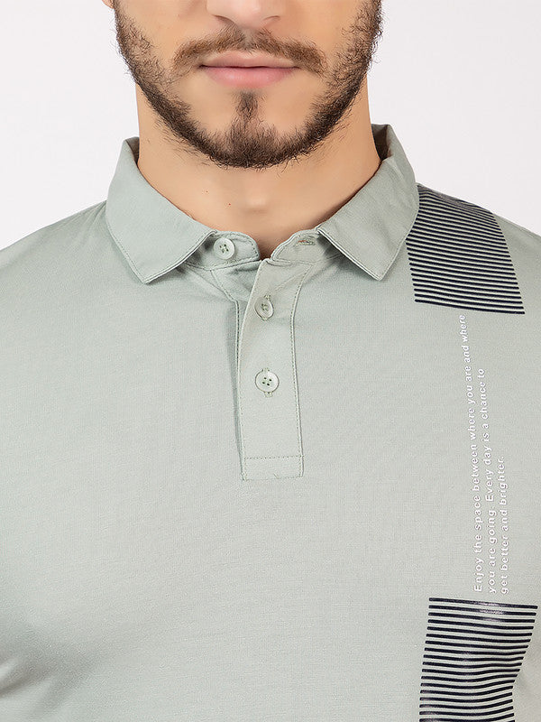 Men's Zebra-patch Polo T-shirt - Image 5