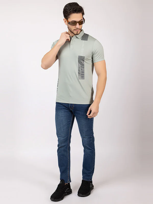 Men's Zebra-patch Polo T-shirt - Image 7