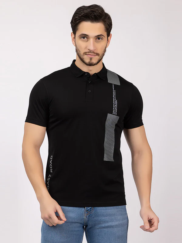 Men's Zebra-patch Polo T-shirt - Image 9