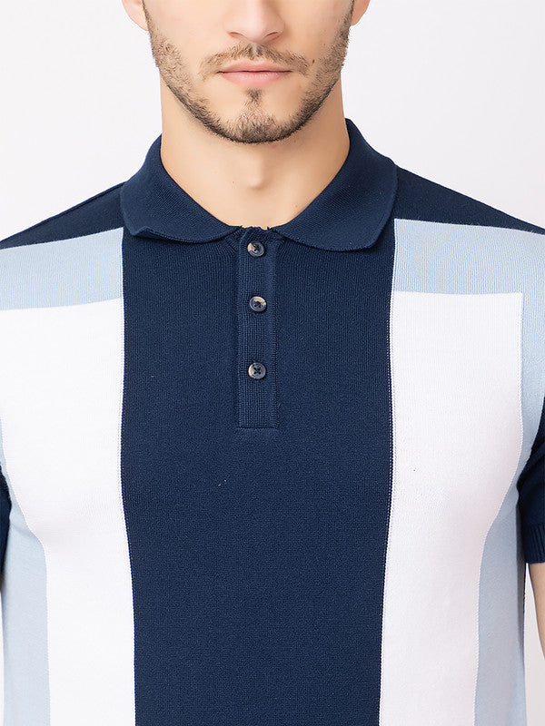 Men's Tricolor Polo T-shirt - Image 4