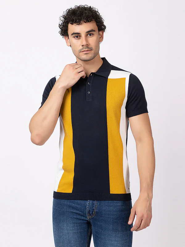 Vertical Patterned Classic Polo