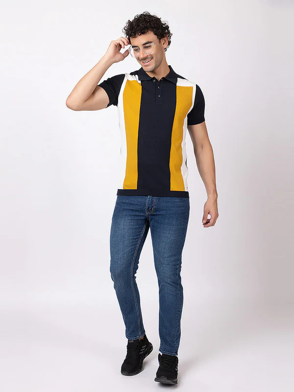 Vertical Patterned Classic Polo - Image 7