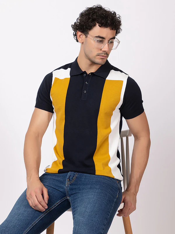 Vertical Patterned Classic Polo - Image 8