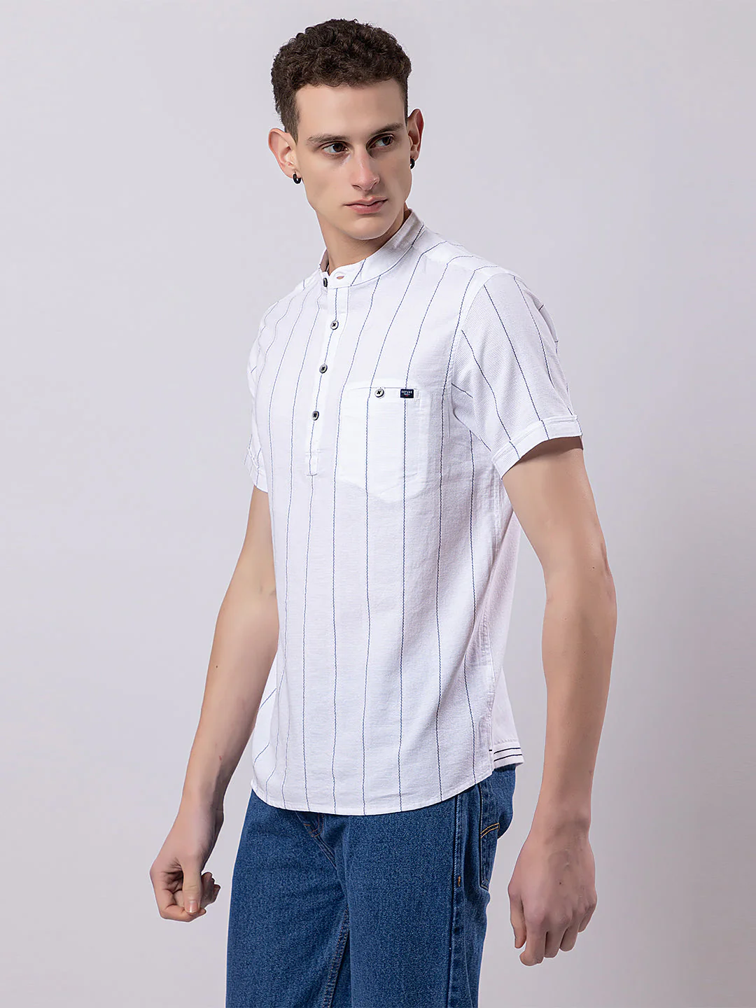 Pinestriped Knitted Kurta - Image 15