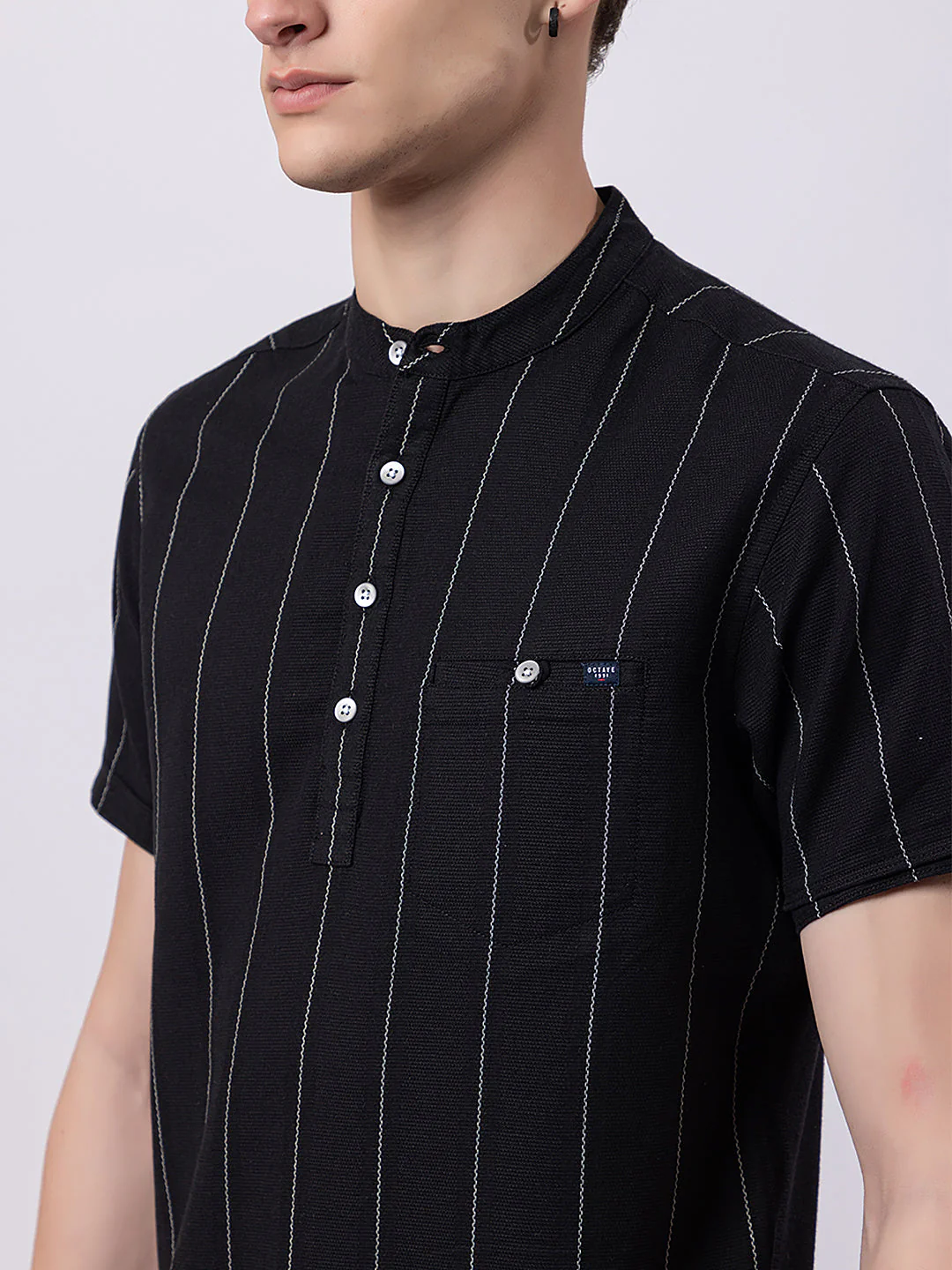 Pinestriped Knitted Kurta - Image 4
