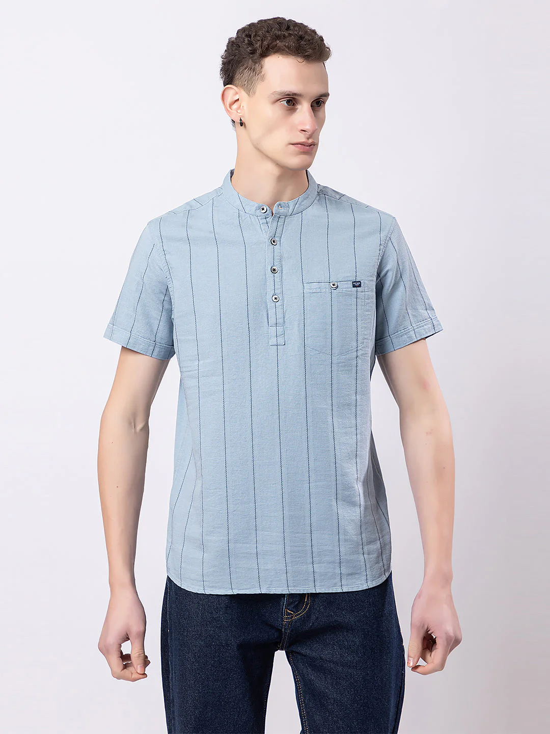 Pinestriped Knitted Kurta - Image 7