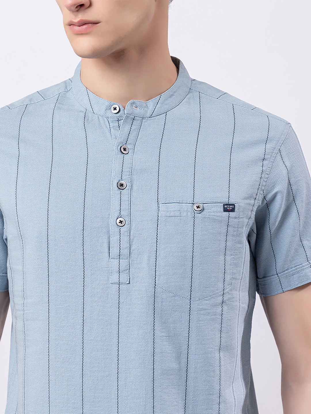 Pinestriped Knitted Kurta - Image 9