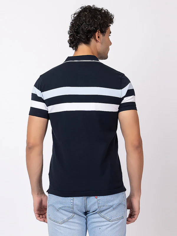 Horizontal Striped Classic Polo - Image 7